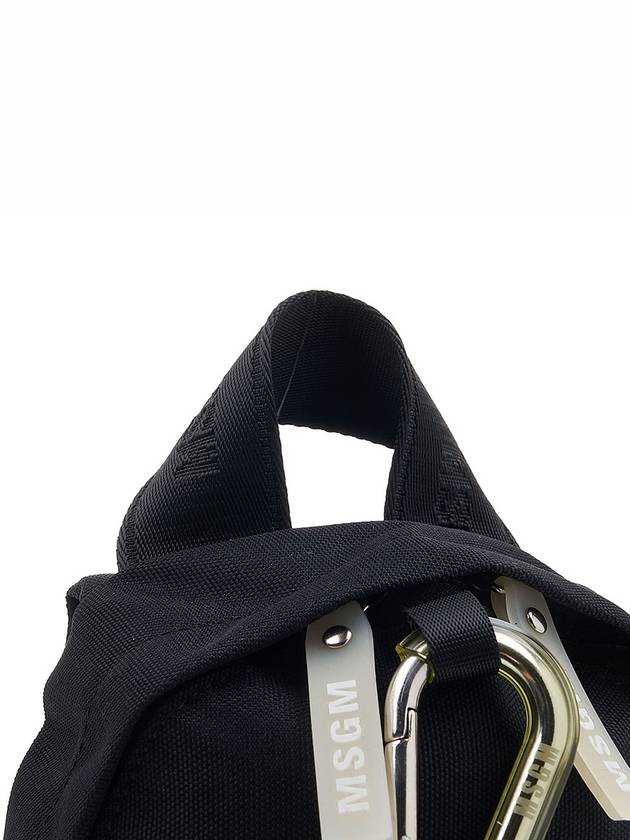 Woman's Logo Mini Backpack Black - MSGM - BALAAN 9