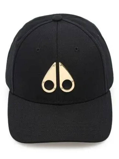 Metal Logo Icon Gold Ball Cap Black - MOOSE KNUCKLES - BALAAN 2