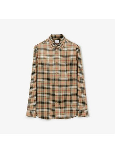 Vintage Check Pattern Long Sleeve Shirt Beige - BURBERRY - BALAAN 2