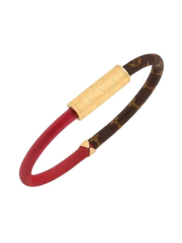 Daily Confidential Monogram Canvas Bracelet Brown Red - LOUIS VUITTON - BALAAN 1