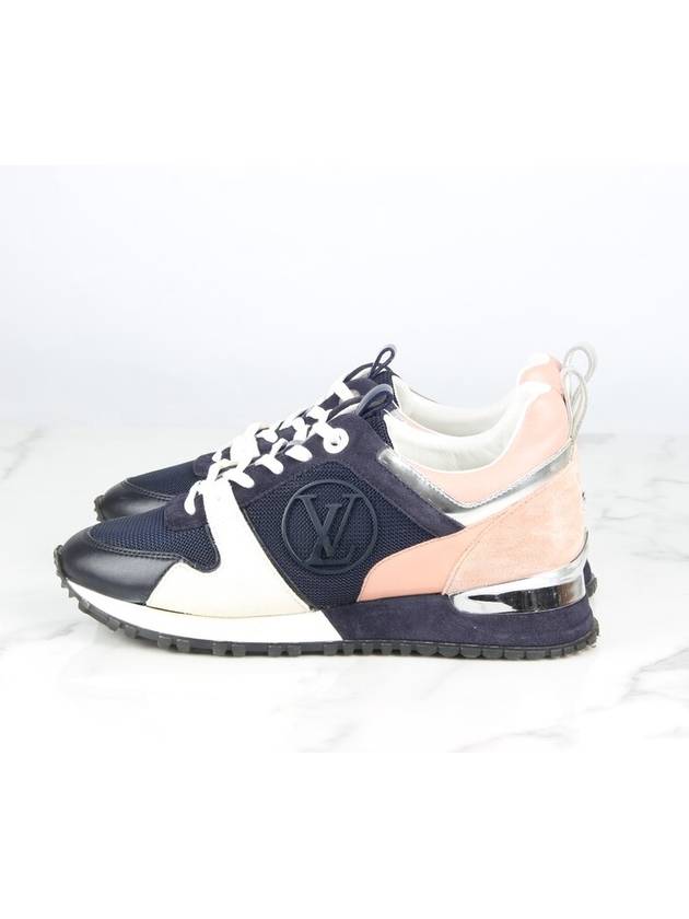 LV Suede Runaway Sneakers Navy 35 220 - LOUIS VUITTON - BALAAN 4