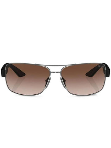 Eyewear Logo Linea Rossa Sunglasses Brown - PRADA - BALAAN 1