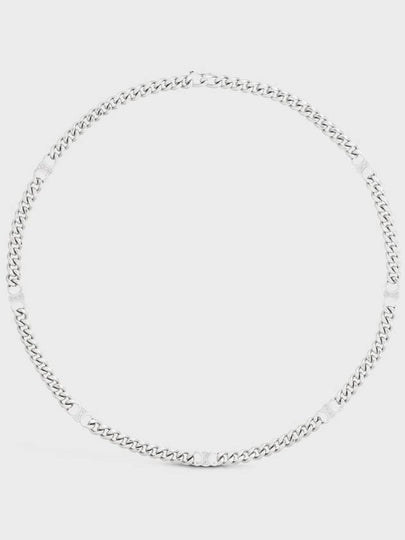 Men's Triomphe Gourmet Necklace Silver - CELINE - BALAAN 2