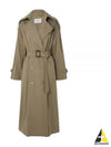 Salpa Double Breasted Water Repellent Trench Coat Beige - MAX MARA - BALAAN 2