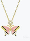 Idyllia Butterfly Pendant Necklace Gold - SWAROVSKI - BALAAN 2