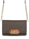 Heather Extra Small Logo Canvas Cross Bag Brown - MICHAEL KORS - BALAAN 2