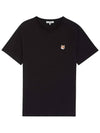 Fox Head Patch Classic Short Sleeve T-Shirt Black - MAISON KITSUNE - BALAAN 2