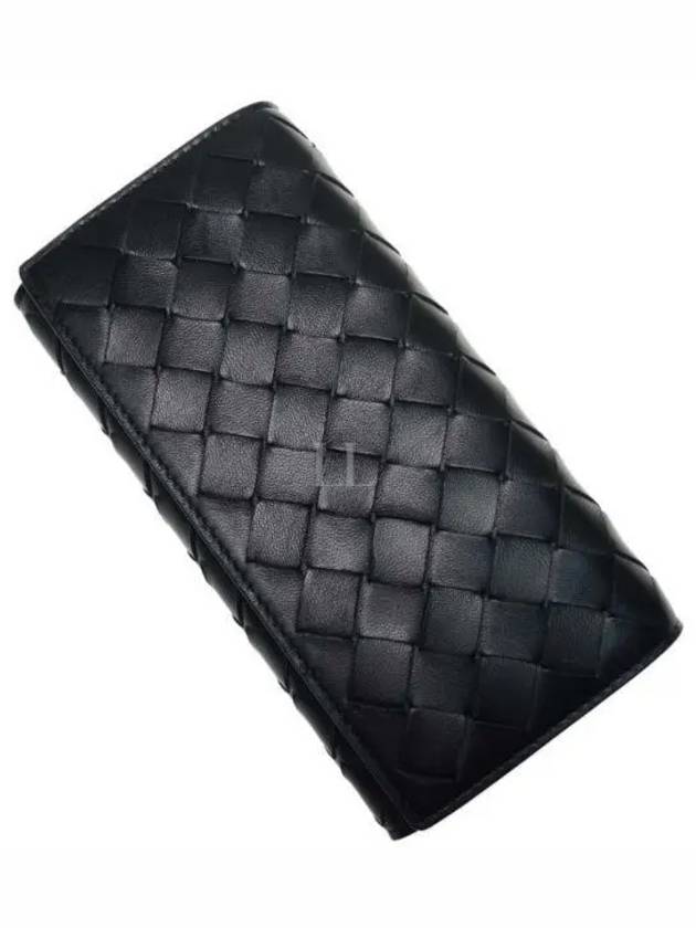 Intrecciato Flap Long Wallet Black - BOTTEGA VENETA - BALAAN 2