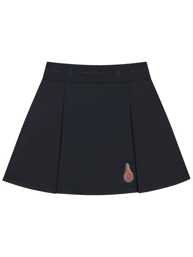 Main Symbol Sports Tennis A-Line Skirt Black - ROND&DEMARRER - BALAAN 2