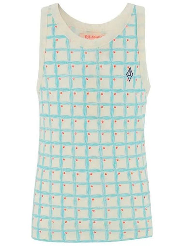 Kids Check Sleeveless Tank Top S23004 221AM - THE ANIMALS OBSERVATORY - BALAAN 1