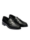 Brushed Leather Loafers Black - PRADA - BALAAN 2