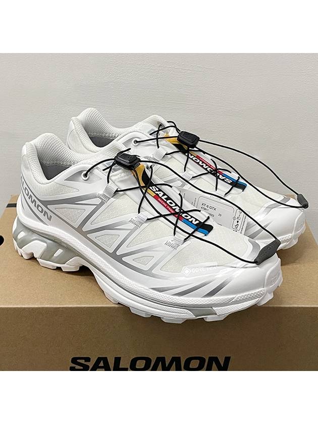 XT 6 Gore Tex Low Top Sneakers White Silver - SALOMON - BALAAN 3