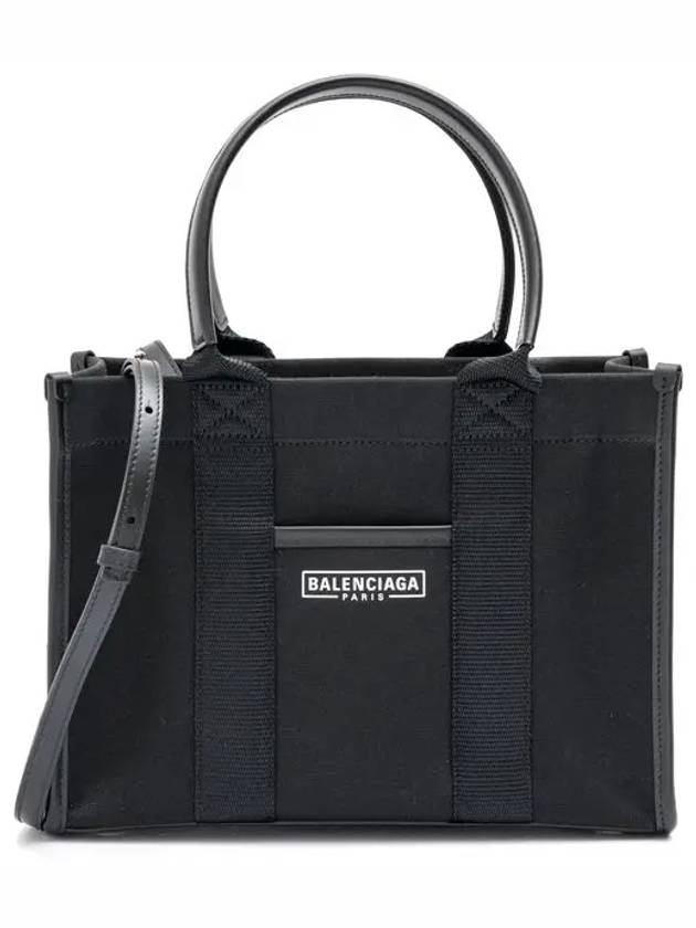 Hardware Small Tote Bag with Strap Black - BALENCIAGA - BALAAN 3