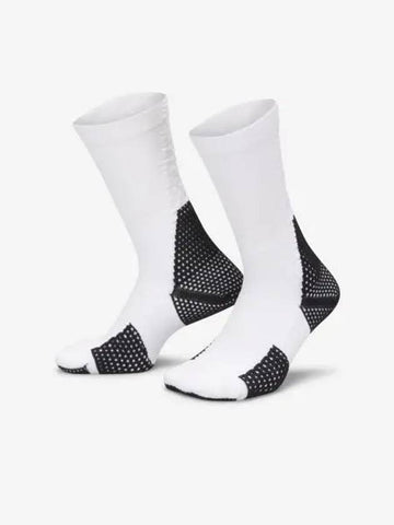 Jordan Unicorn Dry Fit ADV Cushion Crew Socks 1 Pair White Black FZ3393 100 - NIKE - BALAAN 1