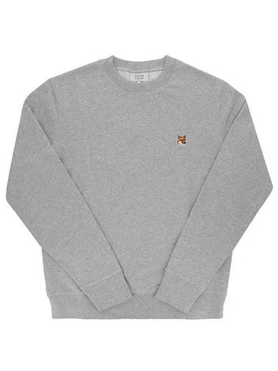 Fox Head Patch Regular Sweatshirt Light Grey Melange - MAISON KITSUNE - BALAAN 2