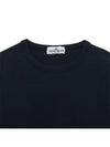 Kids Wappen Patch Organic Cotton Fleece Sweatshirt Navy - STONE ISLAND - BALAAN 4