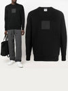 Square Logo Patch Sweatshirt Black - CP COMPANY - BALAAN 2