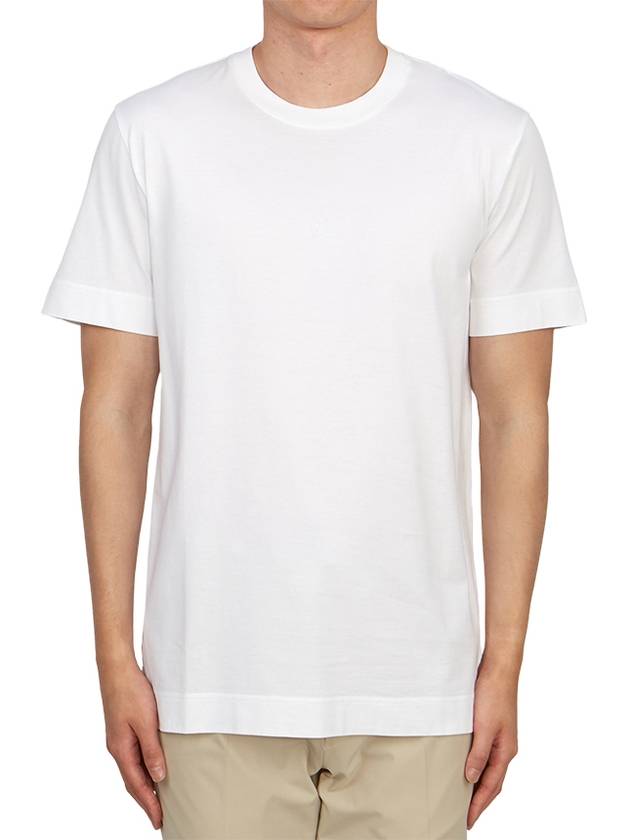 Embroidered 4G Logo Cotton Short Sleeve T-shirt White - GIVENCHY - BALAAN 2