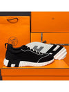 Men's Bouncing Sneakers Neoprene Black H Gray Twotone - HERMES - BALAAN 4