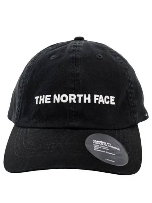 Horizontal Embro Ball Cap Black - THE NORTH FACE - BALAAN 1