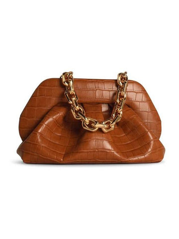 Themoirè 'Tia Croco' Caramel Vegan Leather Bag - THE MOIRE - BALAAN 1