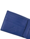 Men's Grain Leather Half Wallet Blue - VIVIENNE WESTWOOD - BALAAN 9