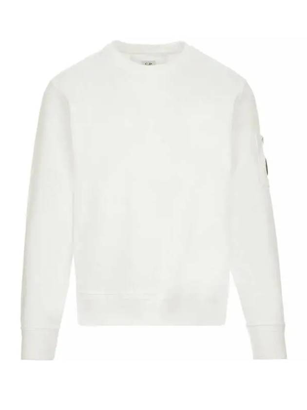 Cotton Fleece Sweatshirt White - CP COMPANY - BALAAN 2