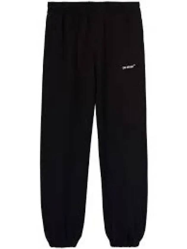 Men's Caravaggio Diag Logo Jogger Track Pants Black - OFF WHITE - BALAAN 2