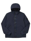 Soft Shell-R E.Dye Pure Insulation Technology Recycled Polyester Primaloft Hooded Jacket Navy - STONE ISLAND - BALAAN 2