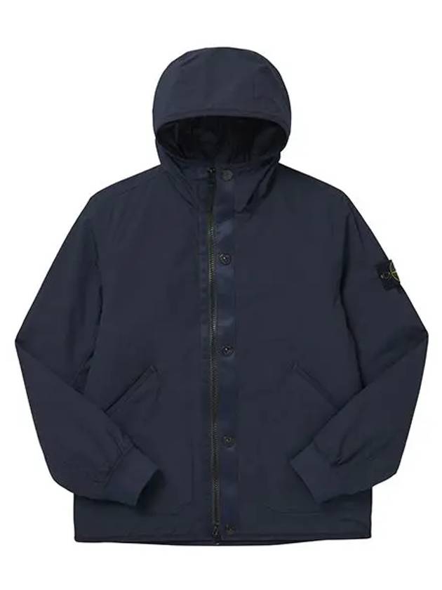 Soft Shell-R E.Dye Pure Insulation Technology Recycled Polyester Primaloft Hooded Jacket Navy - STONE ISLAND - BALAAN 2