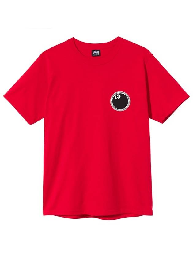 8 ball dot logo short sleeve t shirt red 1904646 - STUSSY - BALAAN 2