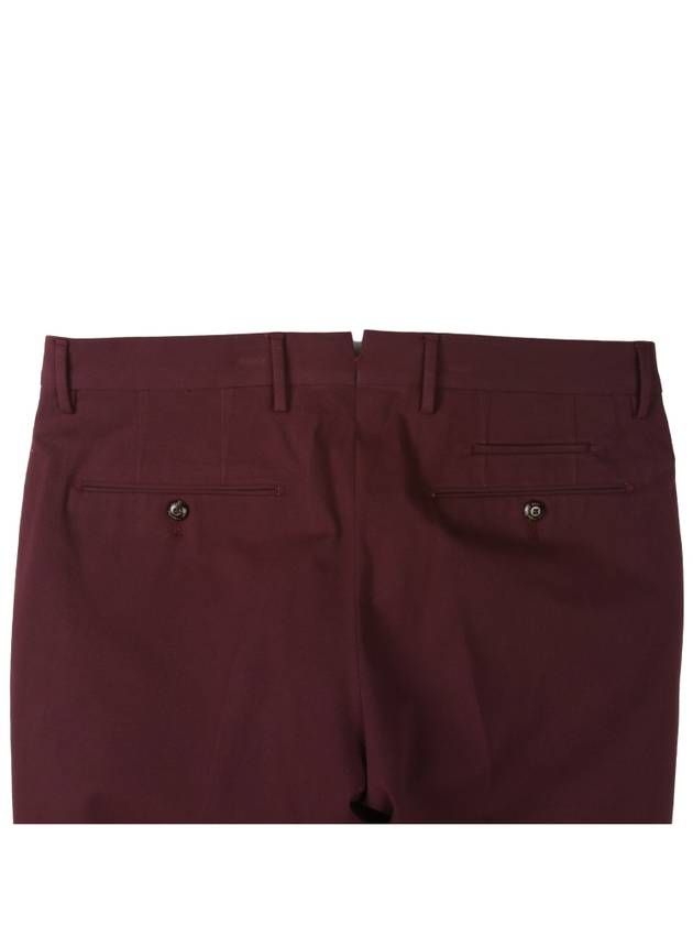 Skinny fit burgundy stretch cotton pants - PT TORINO - BALAAN 4