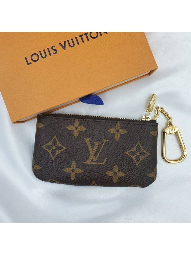 Monogram Key Pouch Coin Purse Brown - LOUIS VUITTON - BALAAN.