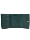 Cassette Tri-Fold Zipper Half Wallet Emerald Green - BOTTEGA VENETA - BALAAN 11