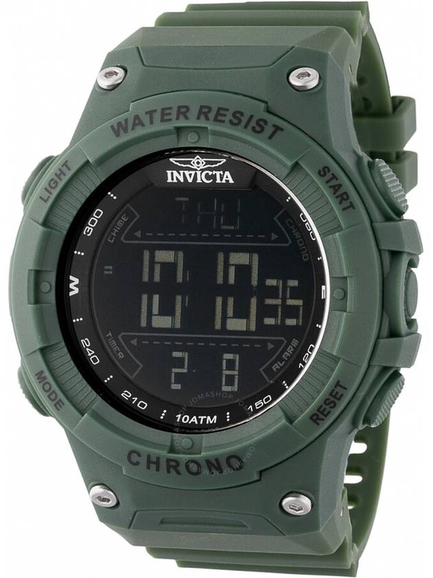 Invicta Racing Alarm Chronograph GMT Quartz Digital Black Dial Men's Watch 47525 - INVICTA - BALAAN 1