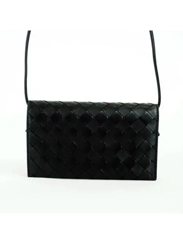 Intrecciato Willet Crossbody Bag Black 708586VCPP3 - BOTTEGA VENETA - BALAAN 2