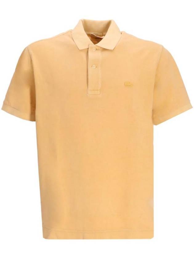 Natural Dye Classic Fit Polo Shirt Yellow - LACOSTE - BALAAN 1