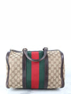 Three Stripes Jacquard Boston Bag - GUCCI - BALAAN 4