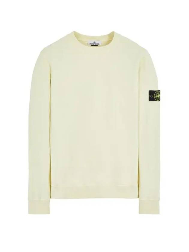 Wappen Patch Crew Neck Sweatshirt Yellow - STONE ISLAND - BALAAN 2