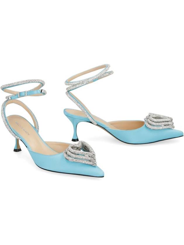 Mach & Mach Pumps Satin Slingback Pumps - MACH & MACH - BALAAN 3