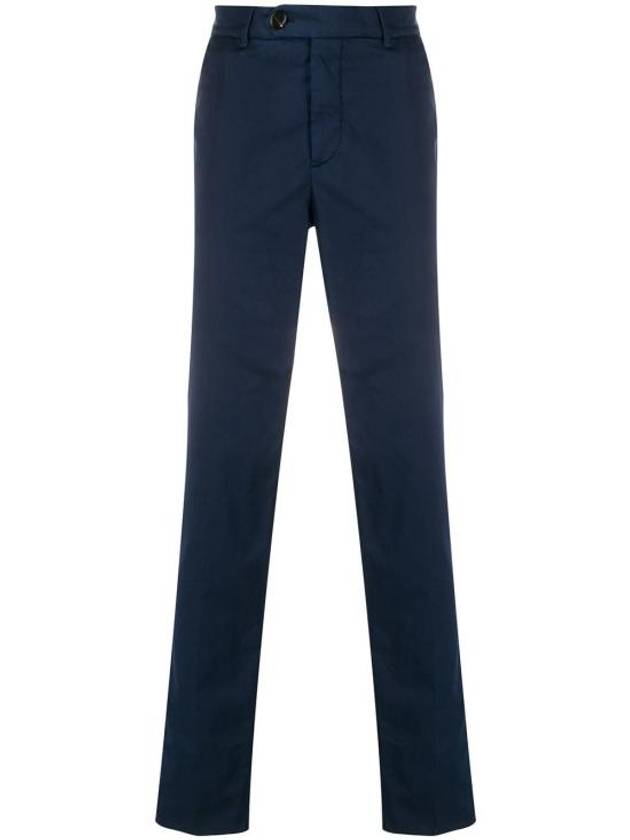 Tapered Chino Cotton Straight Pants Navy - BRUNELLO CUCINELLI - BALAAN 2