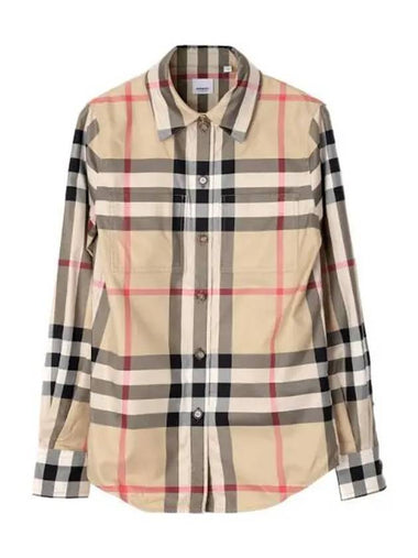 checked cotton shirt - BURBERRY - BALAAN 1