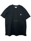 Wave Graphic Back Logo Short Sleeve T-Shirt Black - WOOYOUNGMI - BALAAN 3