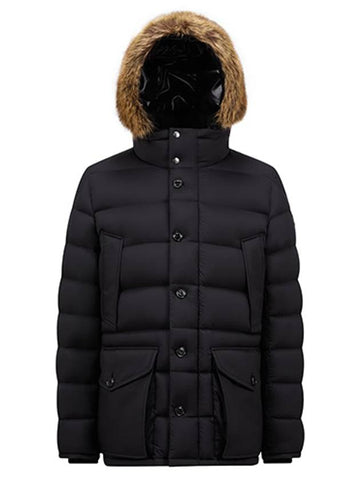 CLUNYE Fur Hood Down Padding Jacket Black Men s 1C00010 596K7 999 TLS - MONCLER - BALAAN 1