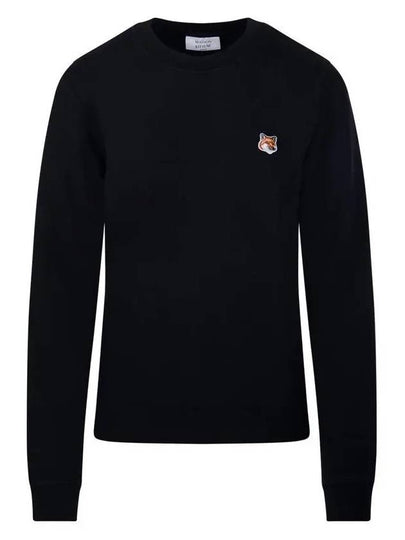 Fox Head Patch Regular Sweatshirt Black - MAISON KITSUNE - BALAAN 2