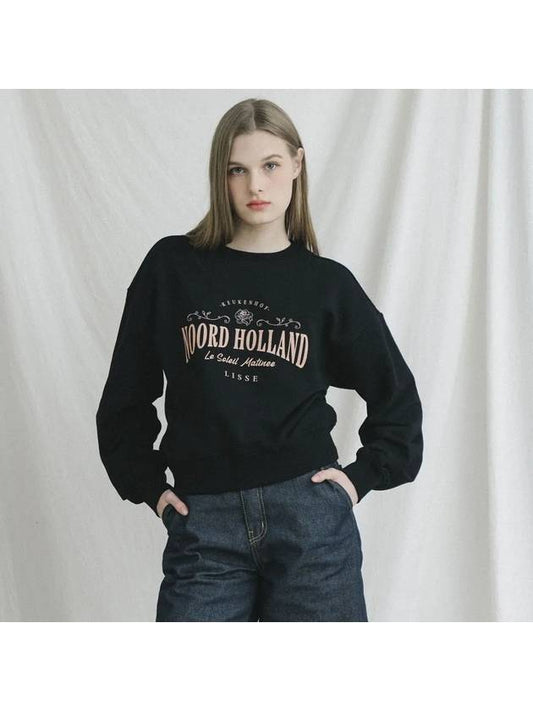 Noord Holland Rose Sweat Shirts BLACK - LE SOLEIL MATINEE - BALAAN 2