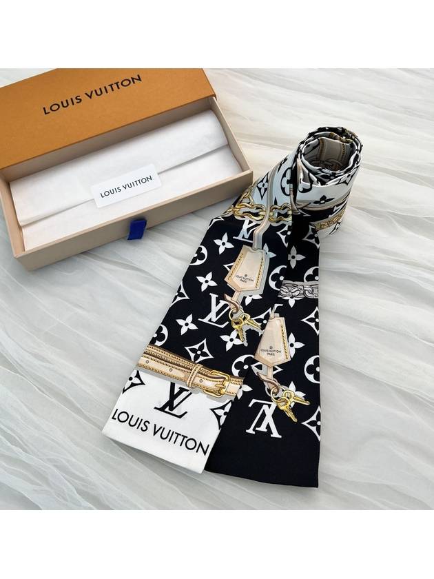 Monogram Confidential Scarf Black - LOUIS VUITTON - BALAAN 4