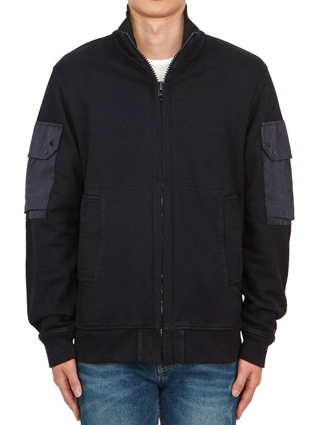 Felpa Aperta Zip-up Jacket Navy - TEN C - BALAAN 3