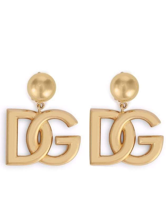 DG Logo Clip On Earrings Gold - DOLCE&GABBANA - BALAAN 2