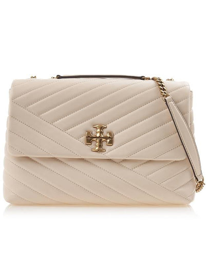 Kira Chevron Convertible Shoulder Bag White - TORY BURCH - BALAAN 2